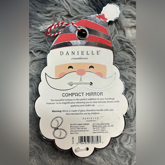 DANIELLE Creations Holiday Glitter Compact Mirror - Picture 3 of 6